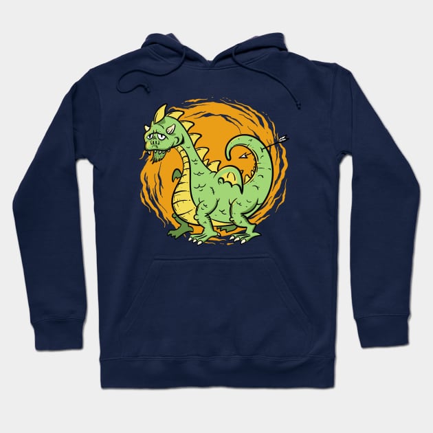 Dorky the Dragon Hoodie by OsFrontis